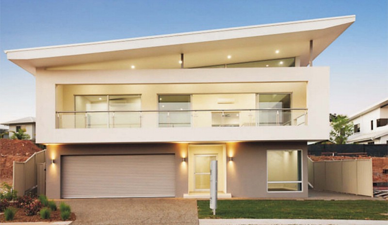 2-story Villa With Sloping Roof